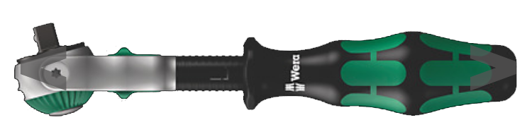 8000 A Carraca Zyklop Speed cuadradillo de 1/4"